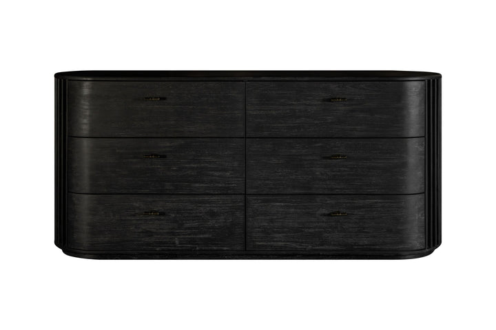 Fields - Modern Black Acacia Bedroom Set