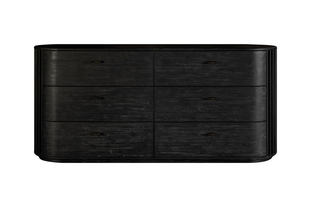 Fields - Modern Black Acacia Bedroom Set
