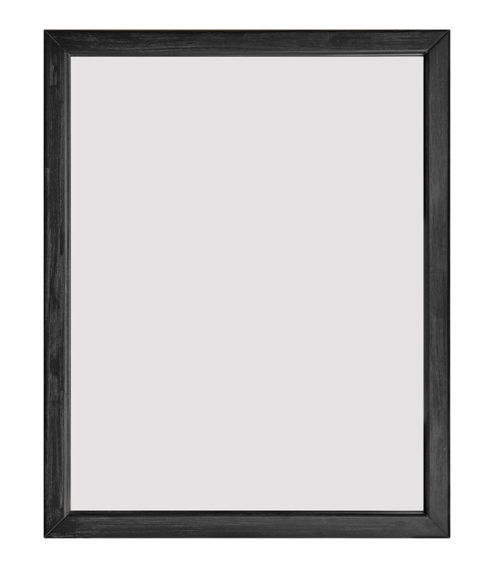 Fields - Modern Black Acacia Mirror