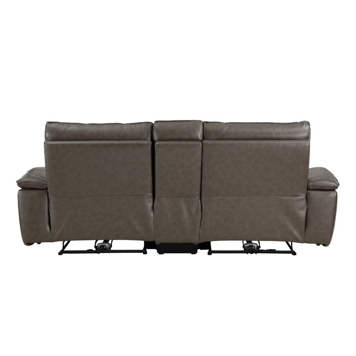 Maroni Power Double Reclining Loveseat with Center Console and Power Headrests
