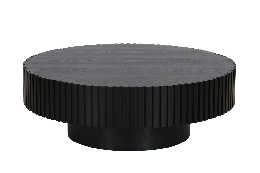 Pierre - Modern Black Ash Large Round Coffee Table