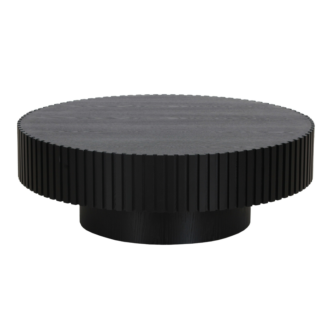 Pierre - Modern Black Ash Large Round Coffee Table