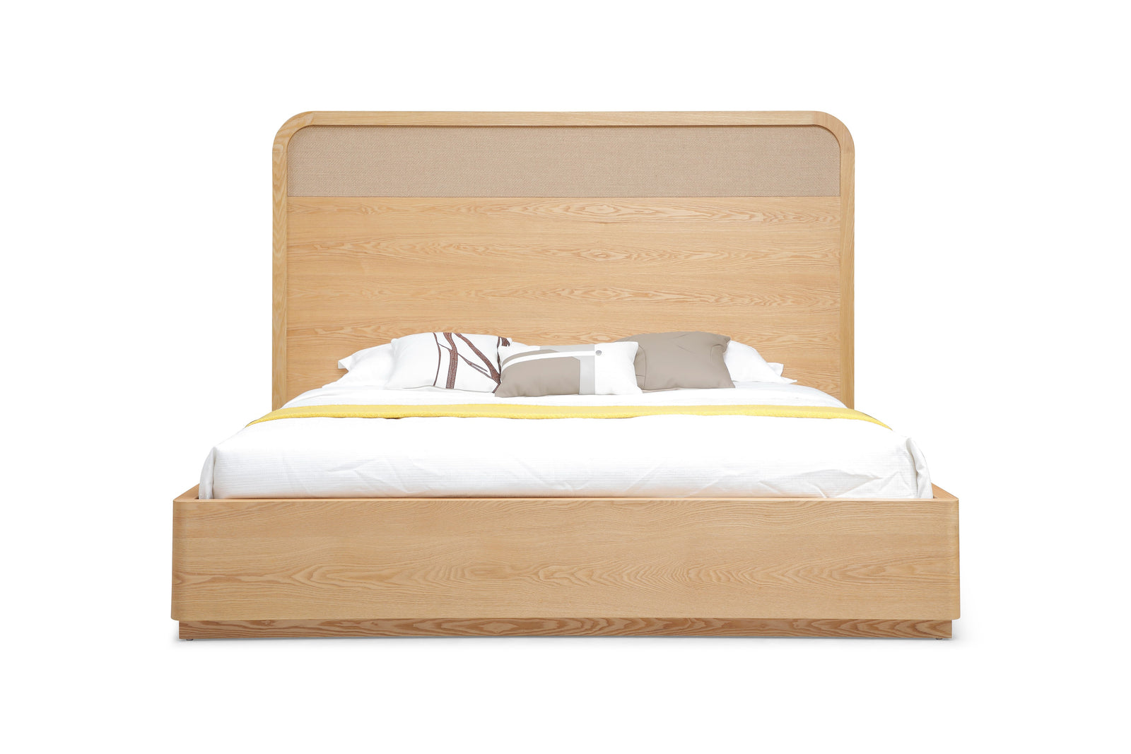 Eastern King Modrest Gavin - Modern Natural Ash  Rattan Bed
