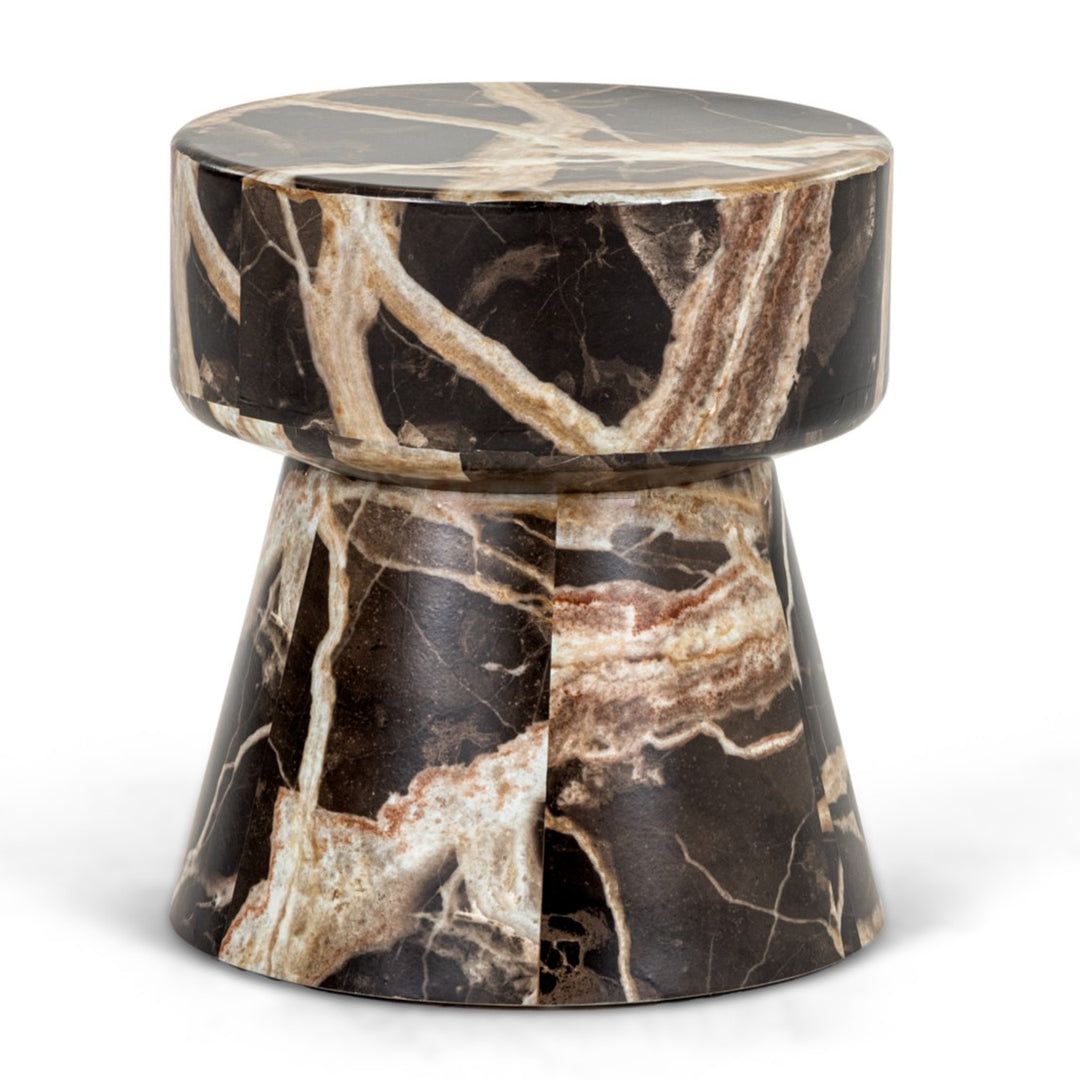 Marlow - Modern Faux Marble End Table Set