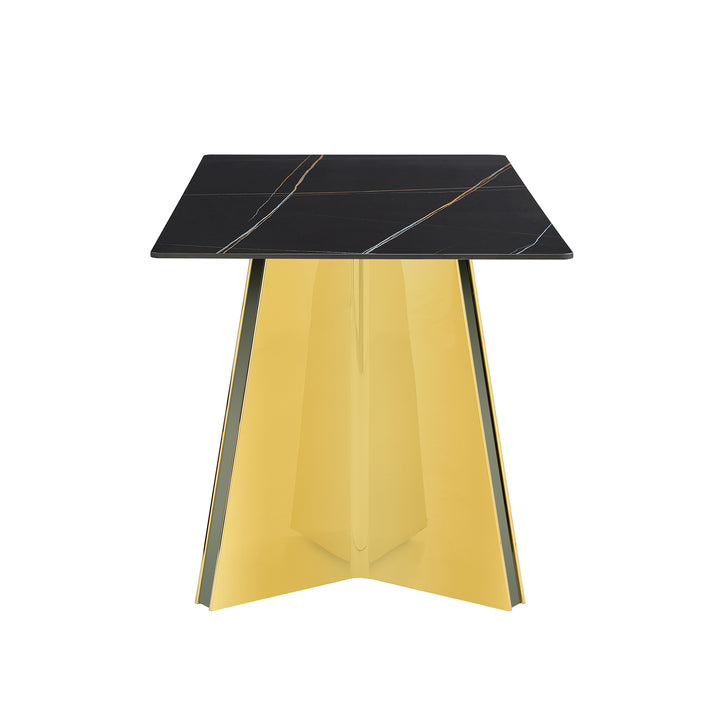 black-marble-patterned-slab-dining-table-with-golden-stainless-steel-butterfly-legs