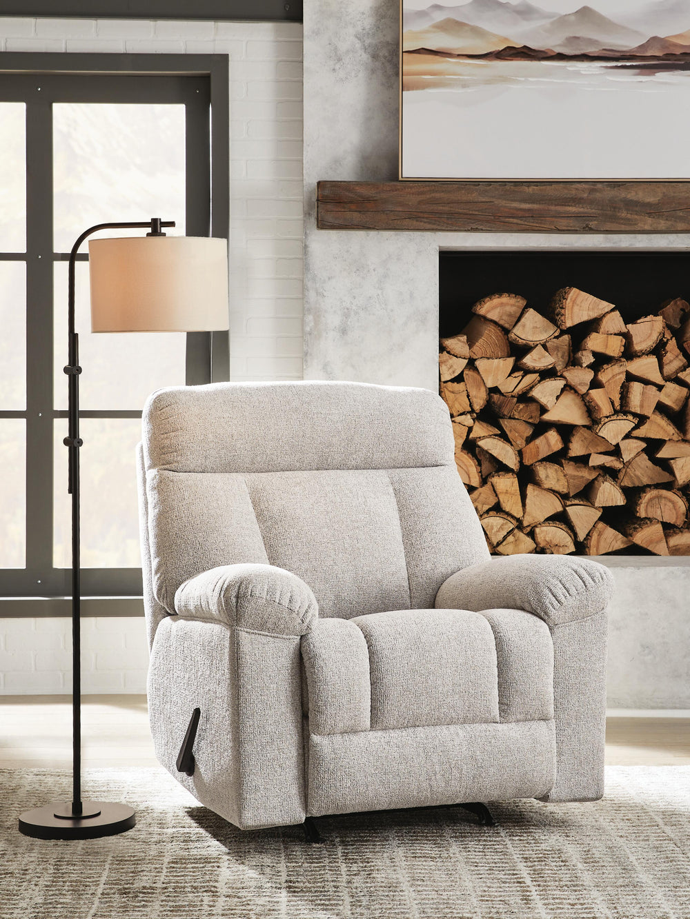 Hoyne Park Recliner - Cobble Stone (2)