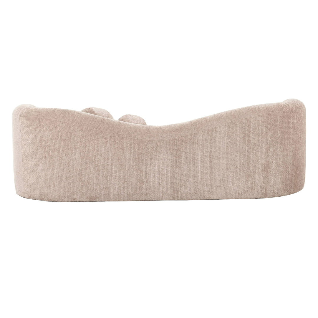 Calico - Contemporary Beige Weave Fabric 3-Seat Sofa