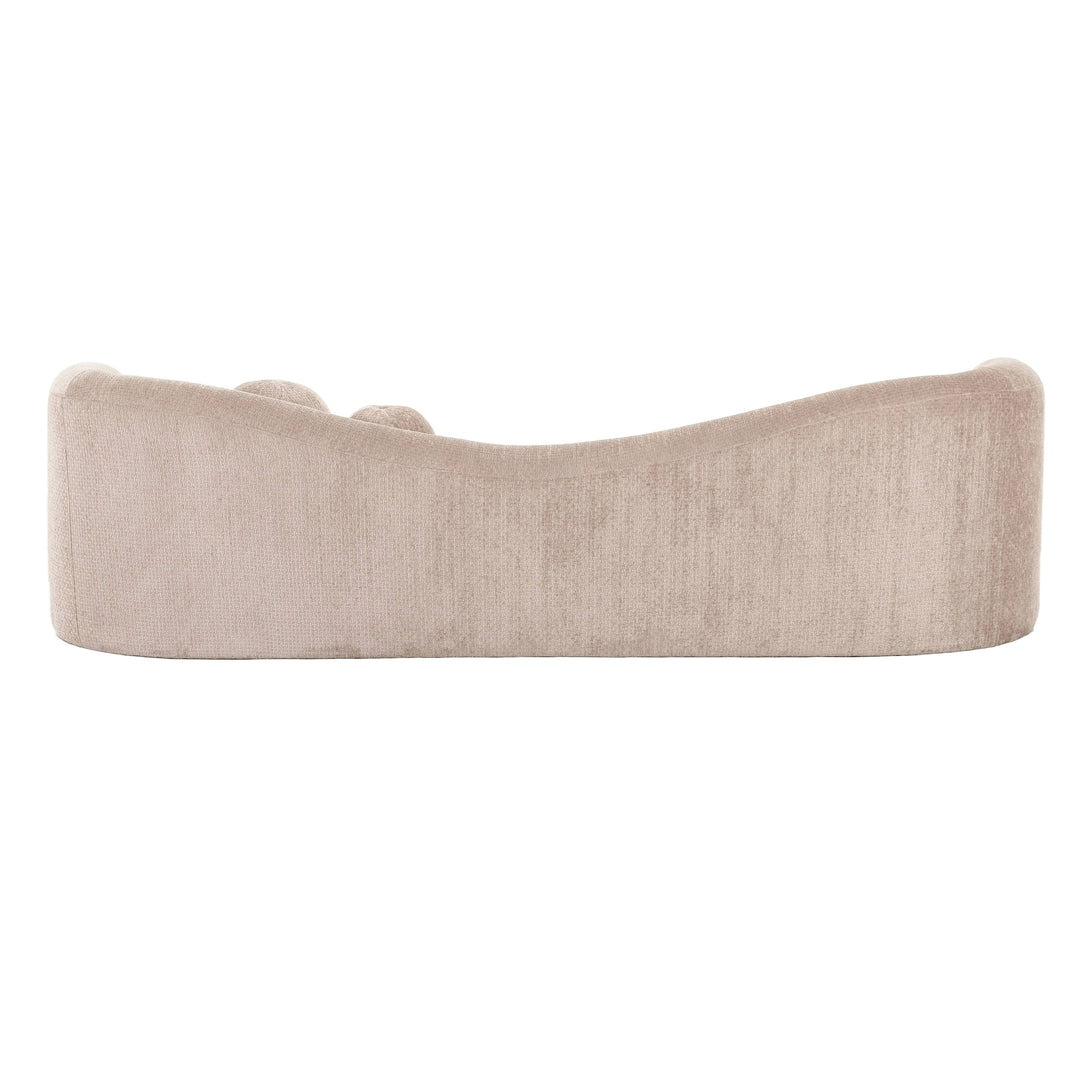 Calico - Contemporary Beige Weave Fabric 4-Seat Sofa