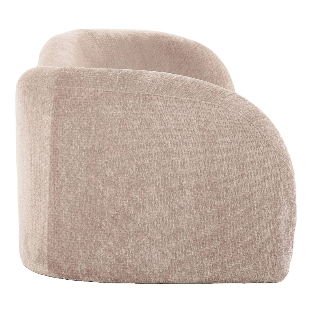 Calico - Contemporary Beige Weave Fabric 4-Seat Sofa