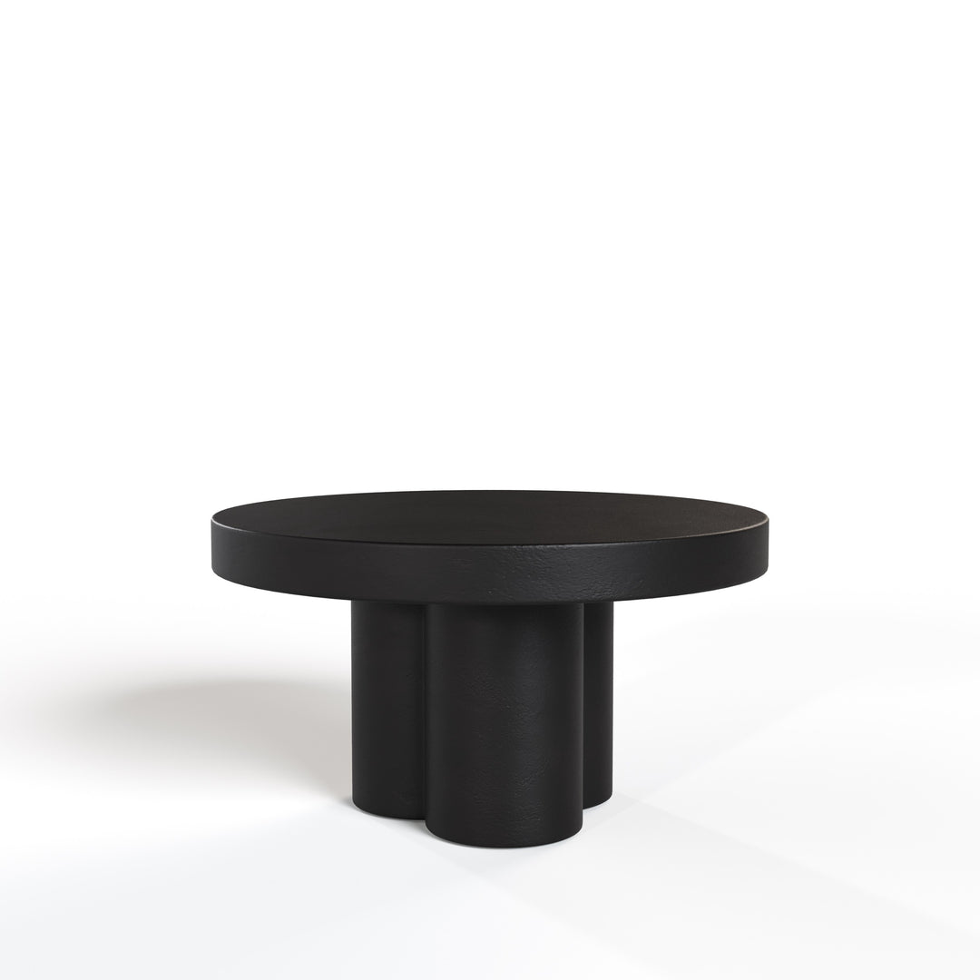 Bruni  Modern Black Concrete Coffee Table