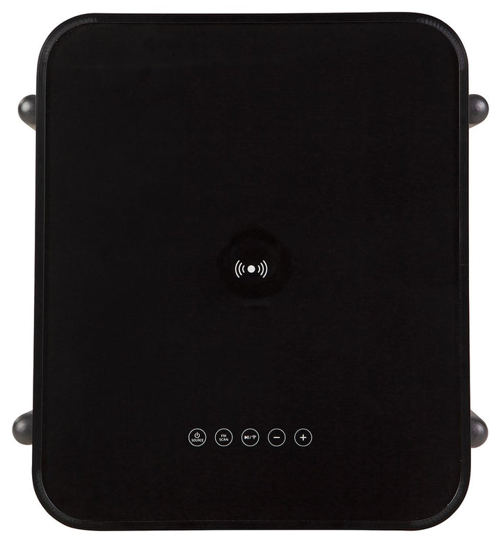 Jorvalee - Accent Table with Speaker - Gray / Black