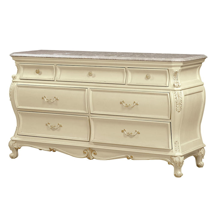 Chantelle - Dresser - Pearl White Finish