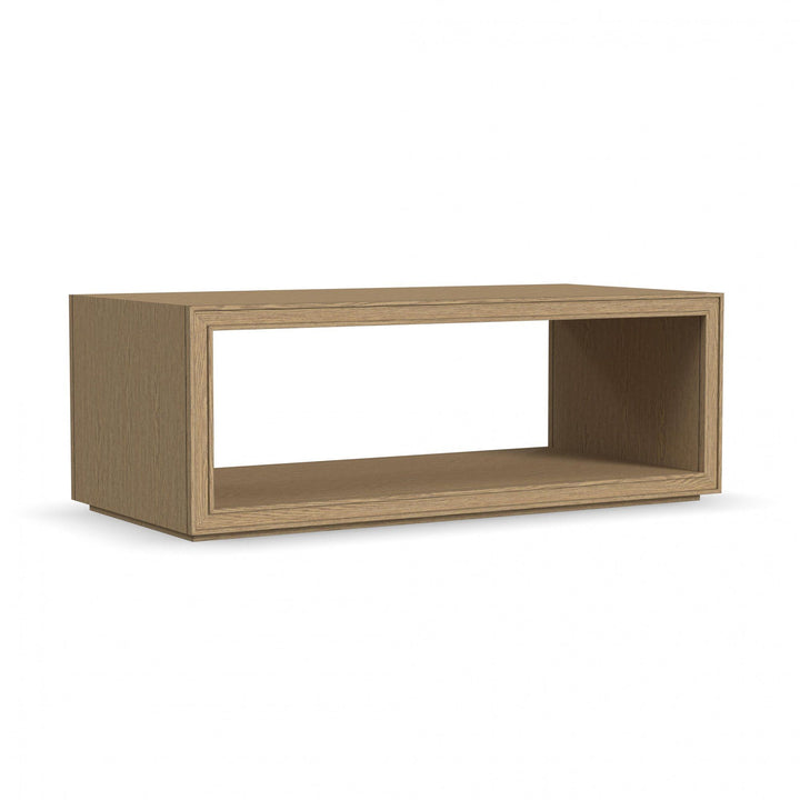 Waterfall Rectangular Coffee Table with Casters