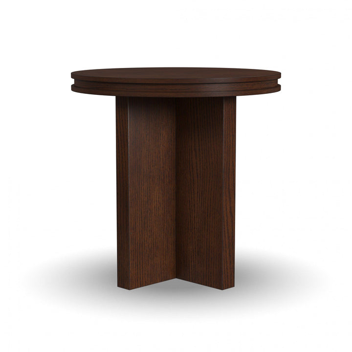 Waterfall Round End Table