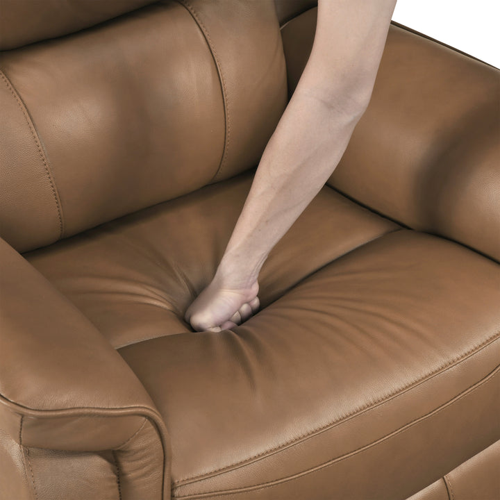 Haven Power Reclining Leather Loveseat with Console