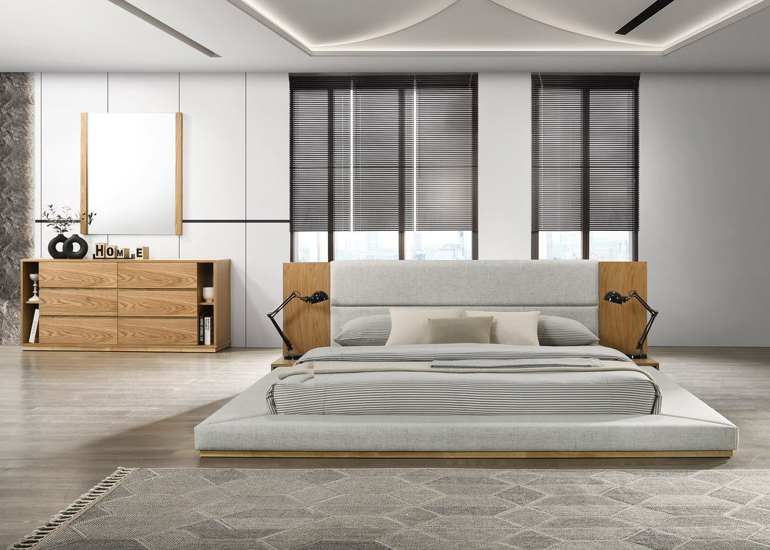 Jagger Modern Natural Oak Bedroom Set