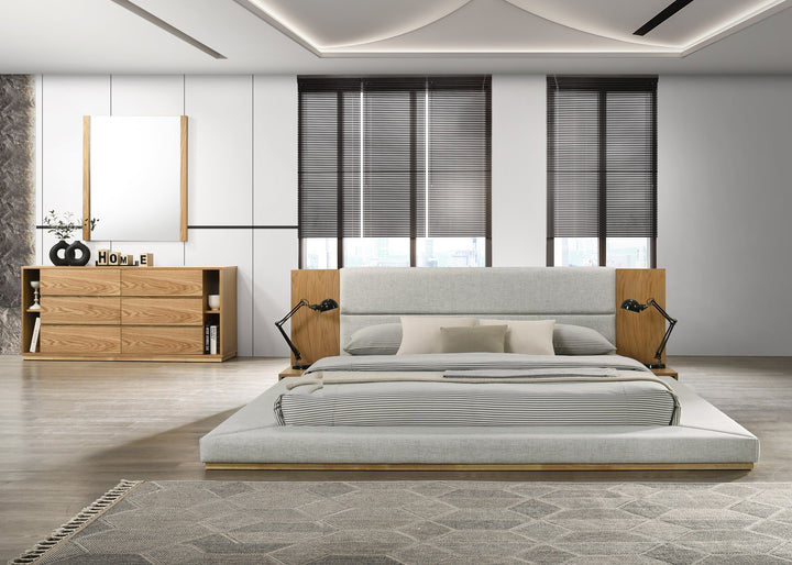 Jagger Modern Natural Oak Bedroom Set