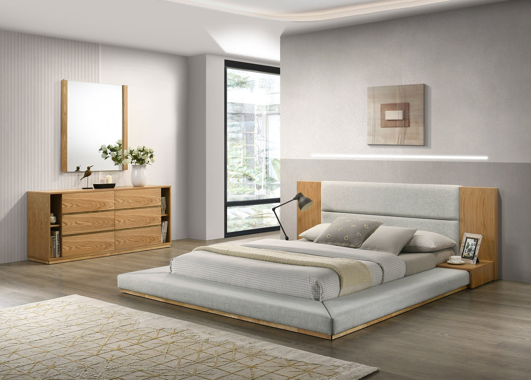 Jagger Modern Natural Oak Bedroom Set