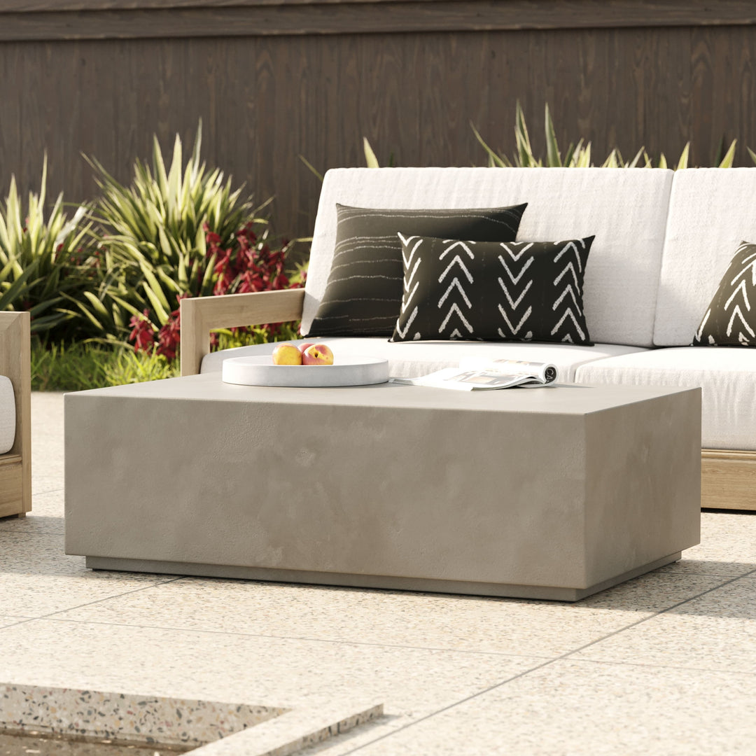 Fresno  Modern Grey Concrete Coffee Table
