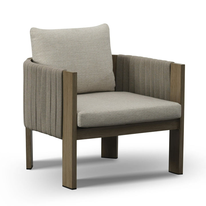 Salvora - Outdoor Beige Fabric &amp; Grey Rope Sofa Set
