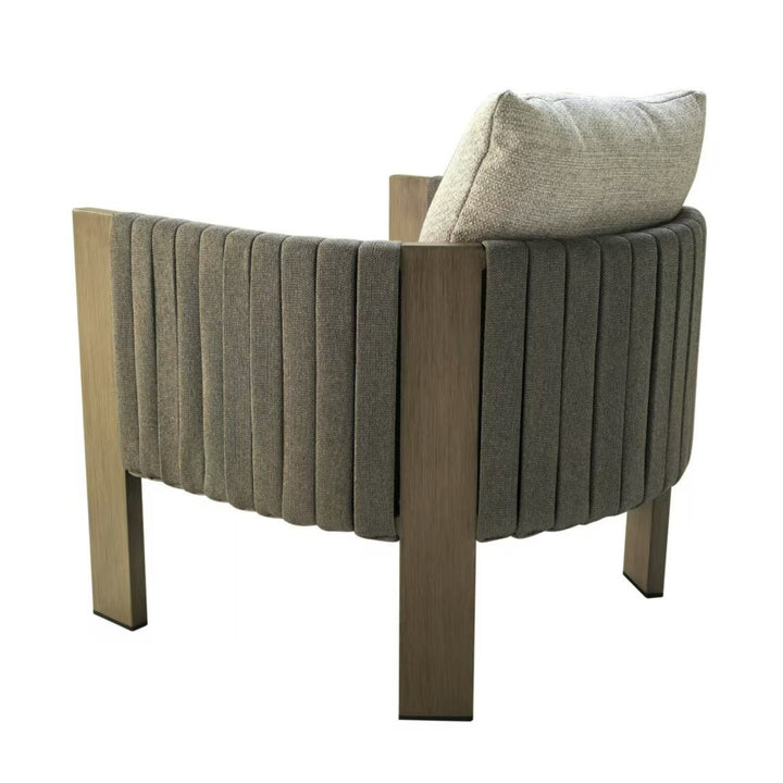 Salvora - Outdoor Beige Fabric &amp; Grey Rope Sofa Set