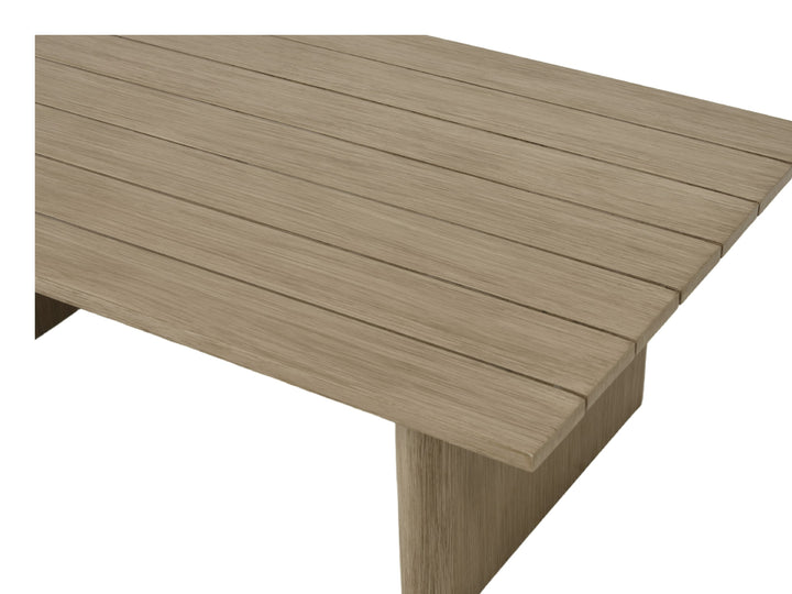 Salvora - Outdoor Beige Fabric &amp; Grey Rope Sofa Set