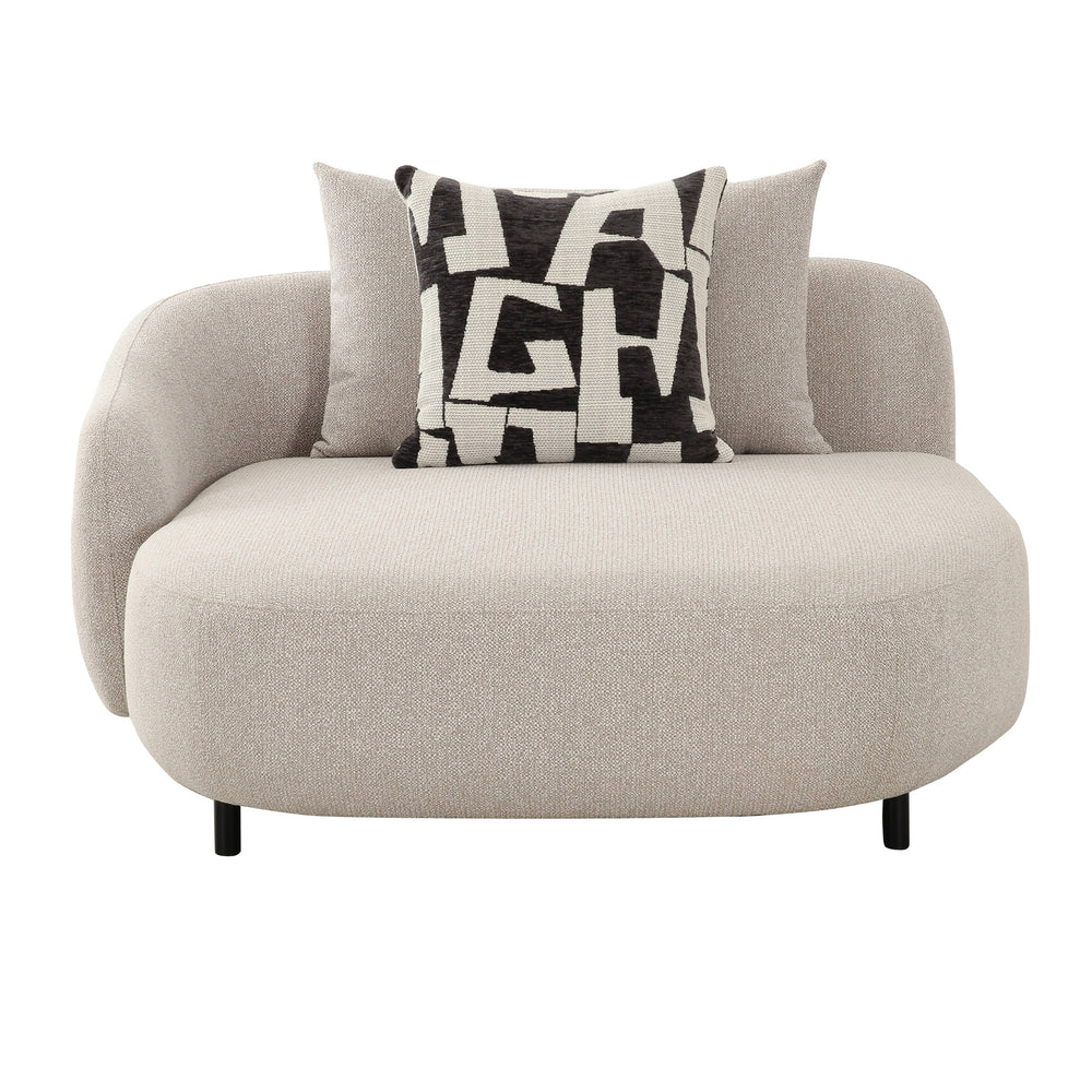 Marge - Contemporary Beige Sectional Sofa - View 4