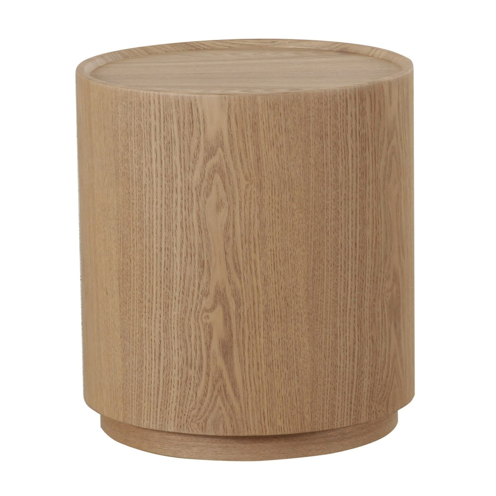 Quillen - Modern Natural Ash Round End Table