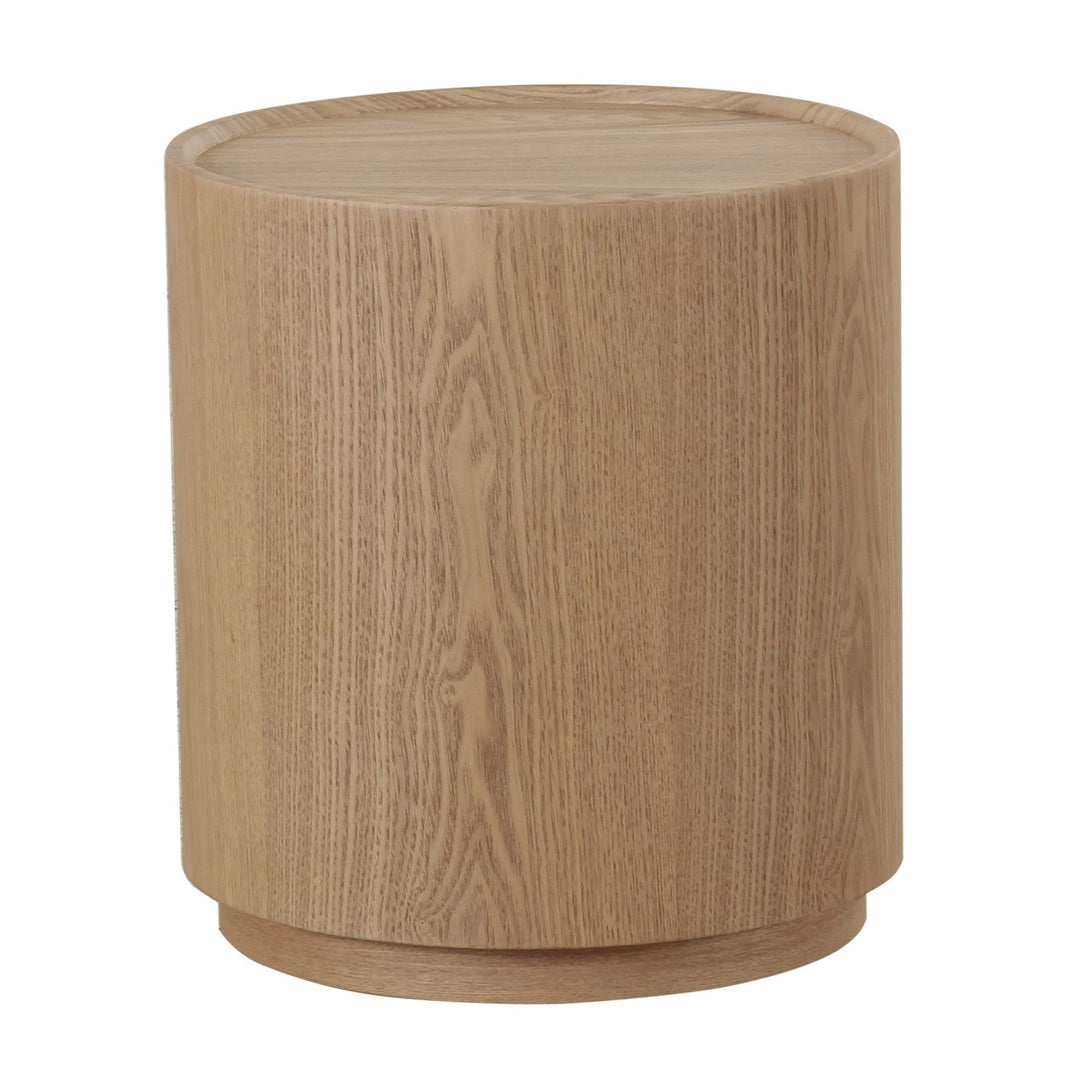 Quillen - Modern Natural Ash Round End Table