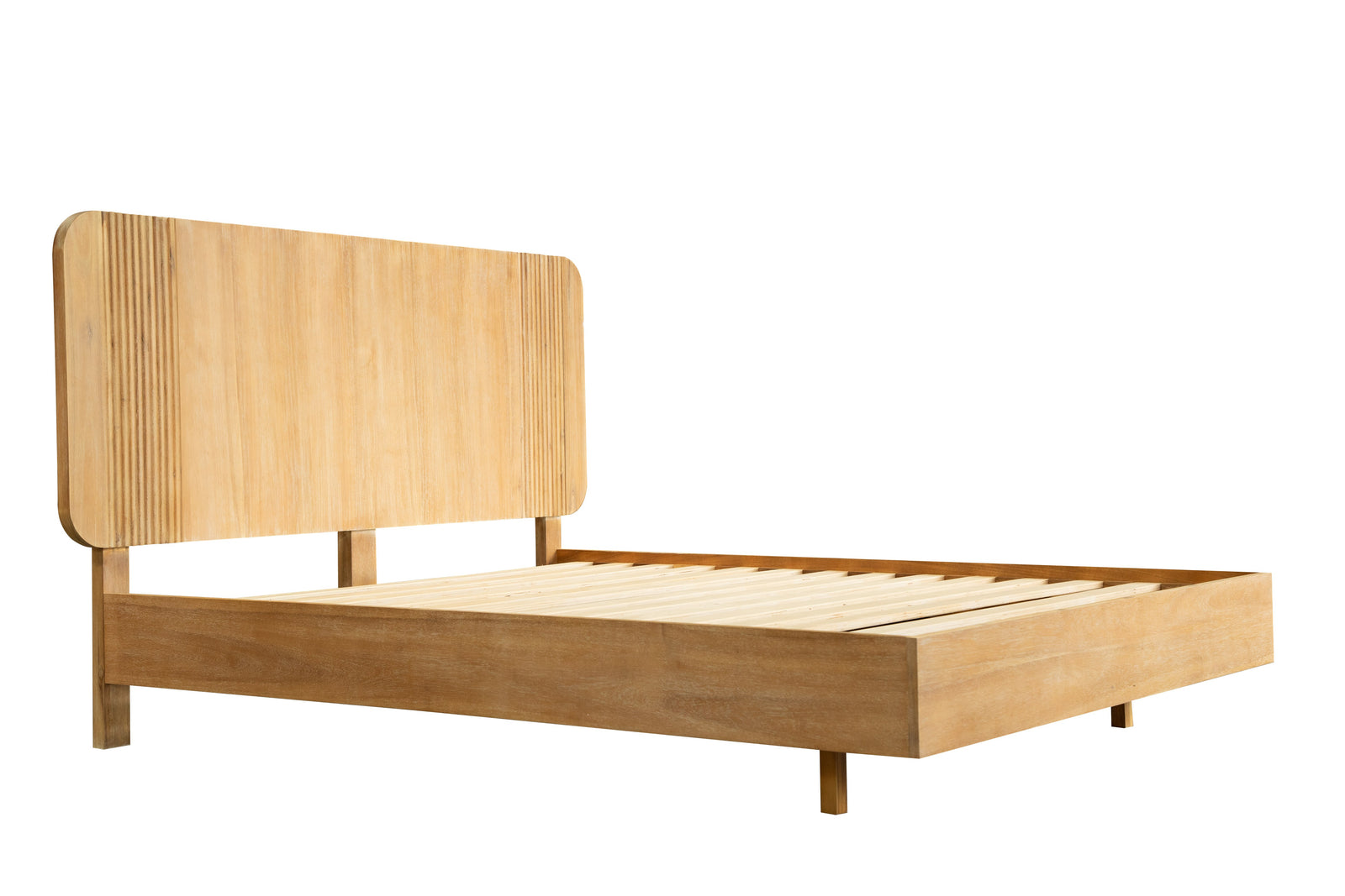 Eastern King Modrest Jacobson - Modern Natural Acacia Bed
