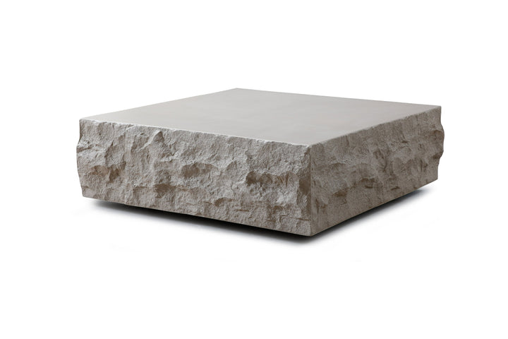 Quarry  Modern Beige Square Coffee Table