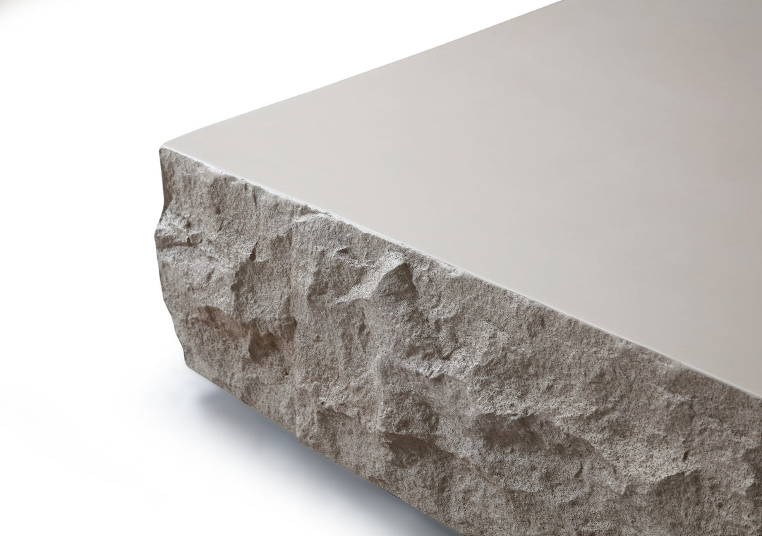 Quarry  Modern Beige Square Coffee Table