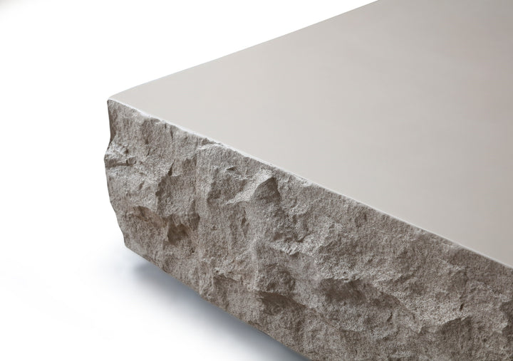 Quarry  Modern Beige Square Coffee Table