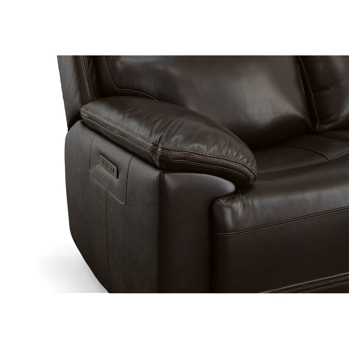 Jackson Power Reclining Loveseat With Power Headrests Dark Brown