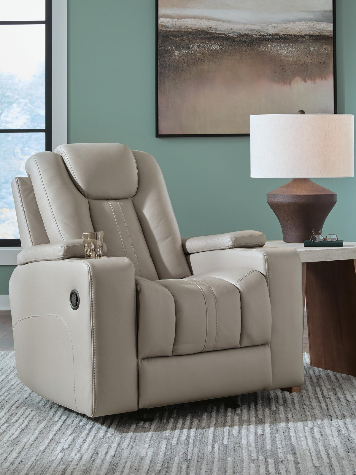 Elevate Edges Glider Recliner - Coin (2)