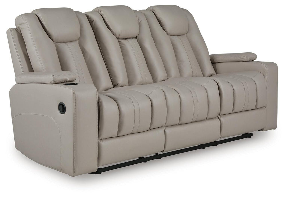 Elevate Edges Reclining Sofa with Drop Down Table - Coin (1)
