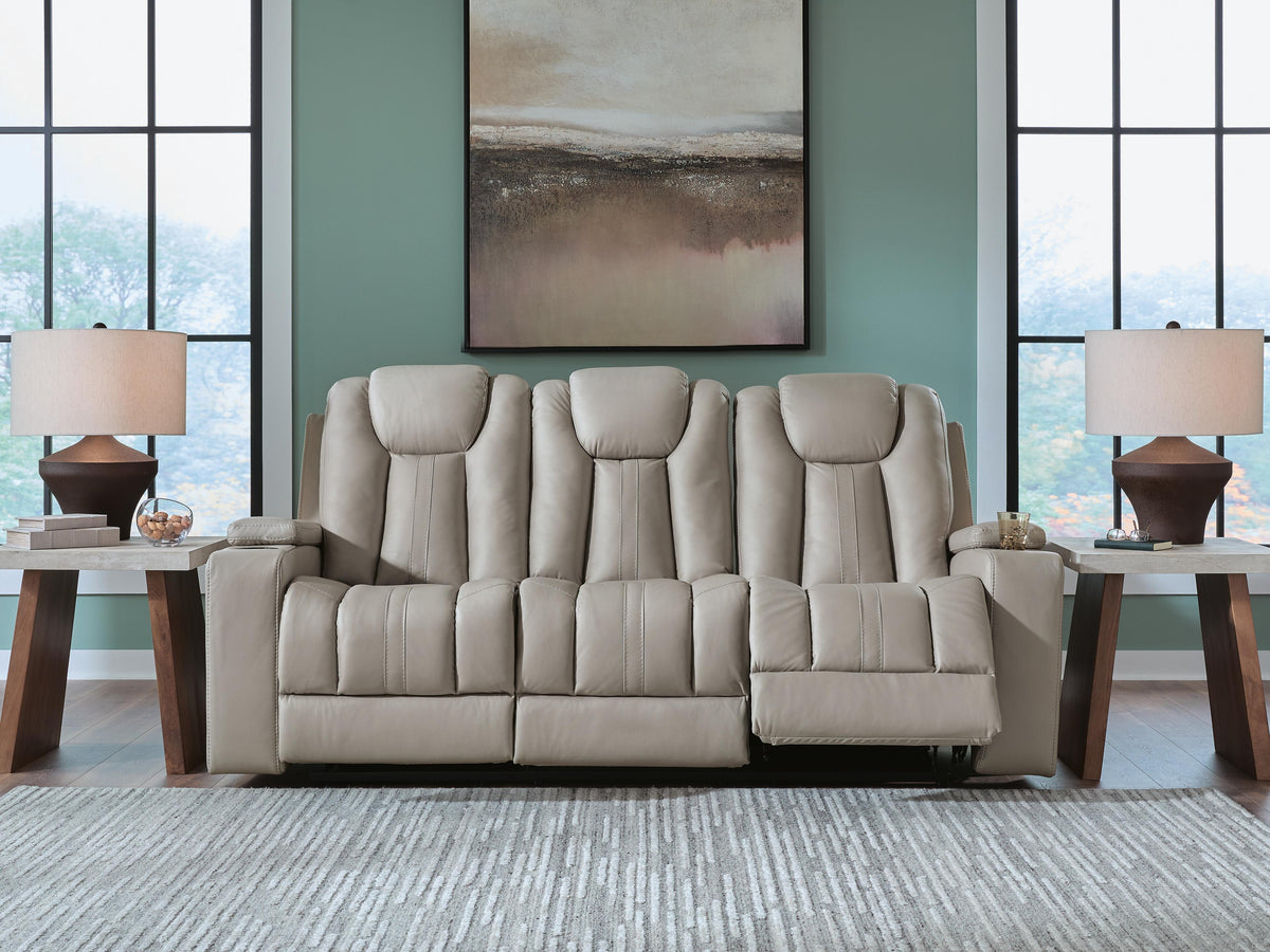 Elevate Edges Reclining Sofa with Drop Down Table - Coin (2)