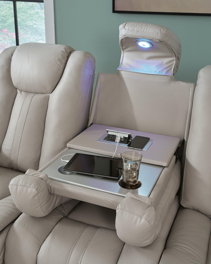 Elevate Edges Reclining Sofa with Drop Down Table - Coin (7)
