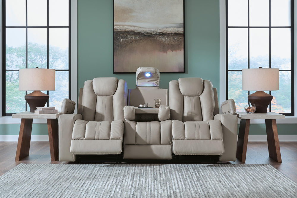 Elevate Edges Reclining Sofa with Drop Down Table - Coin (6)
