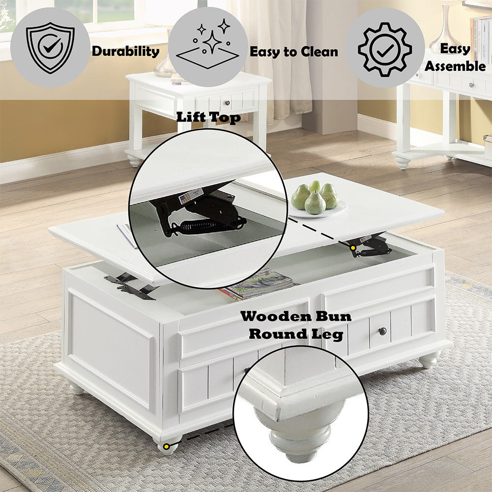 Natesa Coffee Table with Lift Top