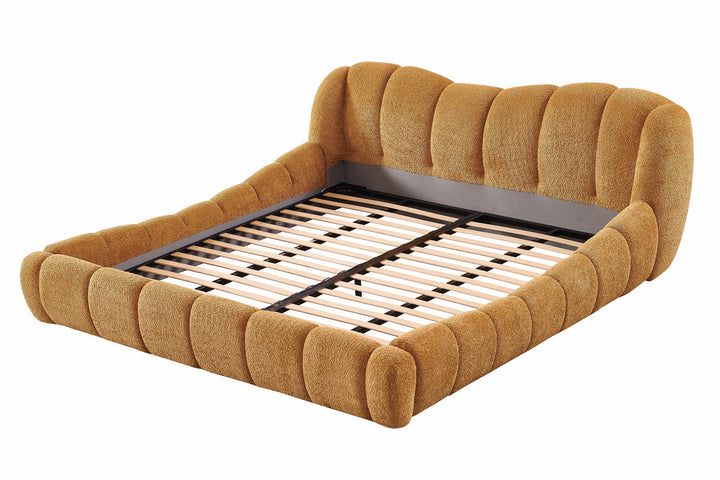 Janine - Modern Camel Fabric Bed