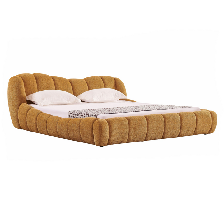 Janine - Modern Camel Fabric Bed