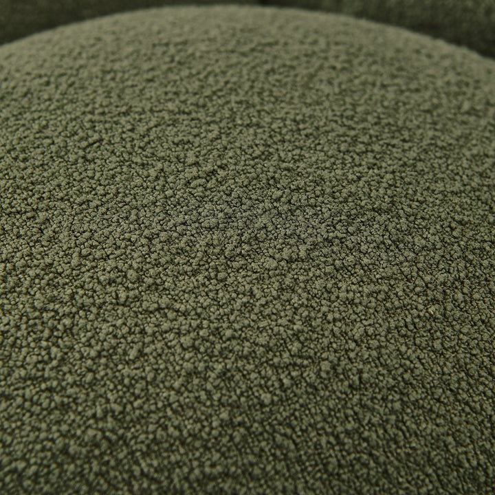 Yolonda - Modern Curved Green Fabric Sofa