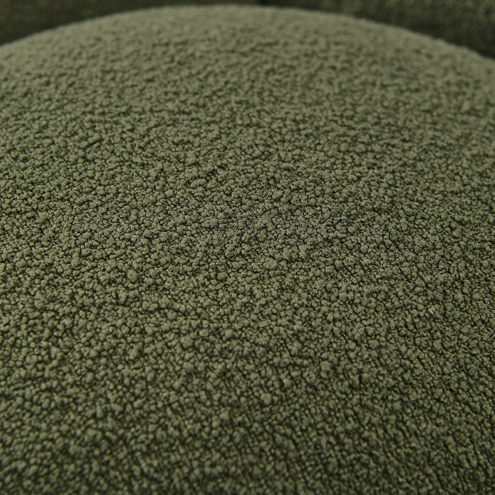 Yolonda - Modern Curved Green Fabric Sofa - View 6