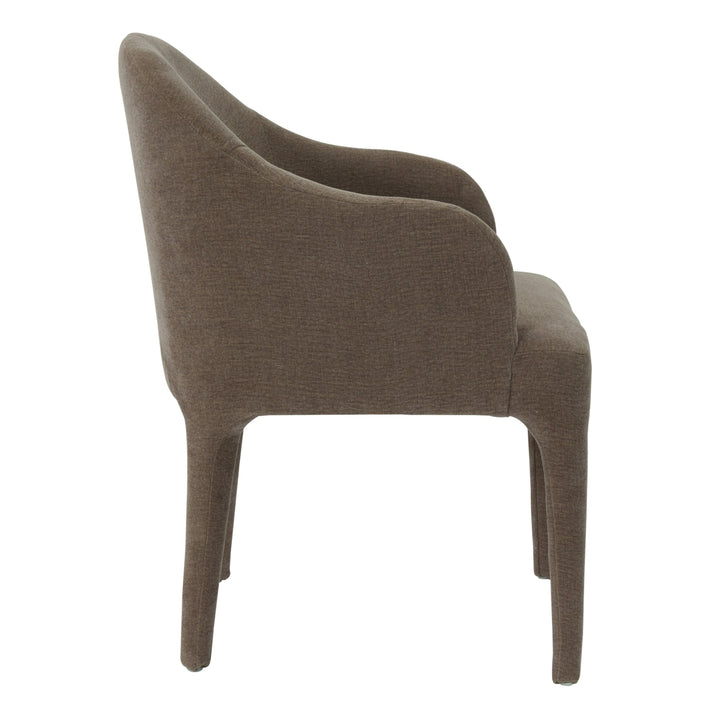 Reedy - Modern Brown Fabric Dining Chair
