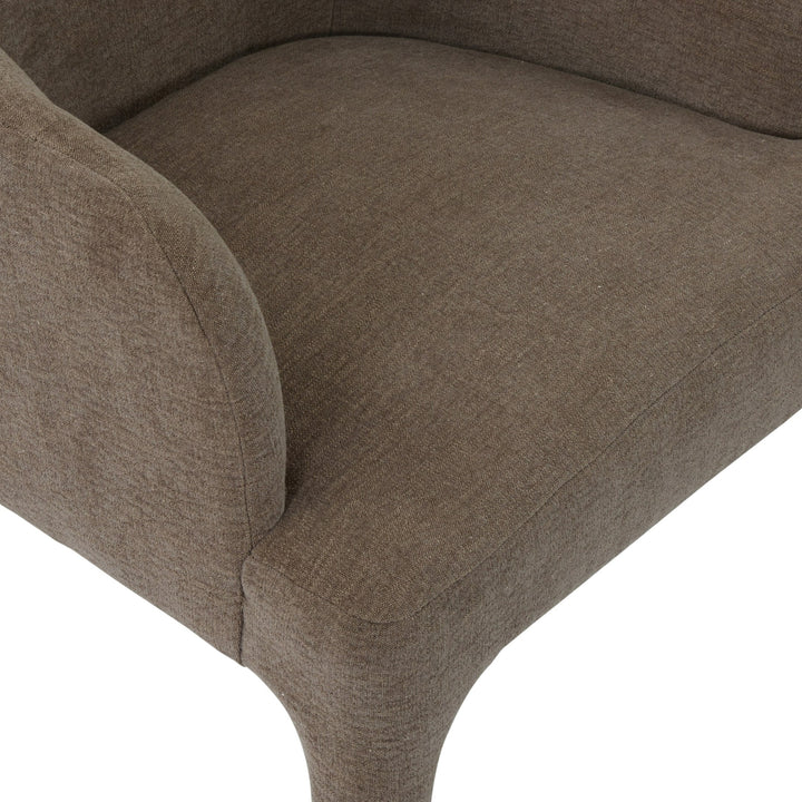 Reedy - Modern Brown Fabric Dining Chair
