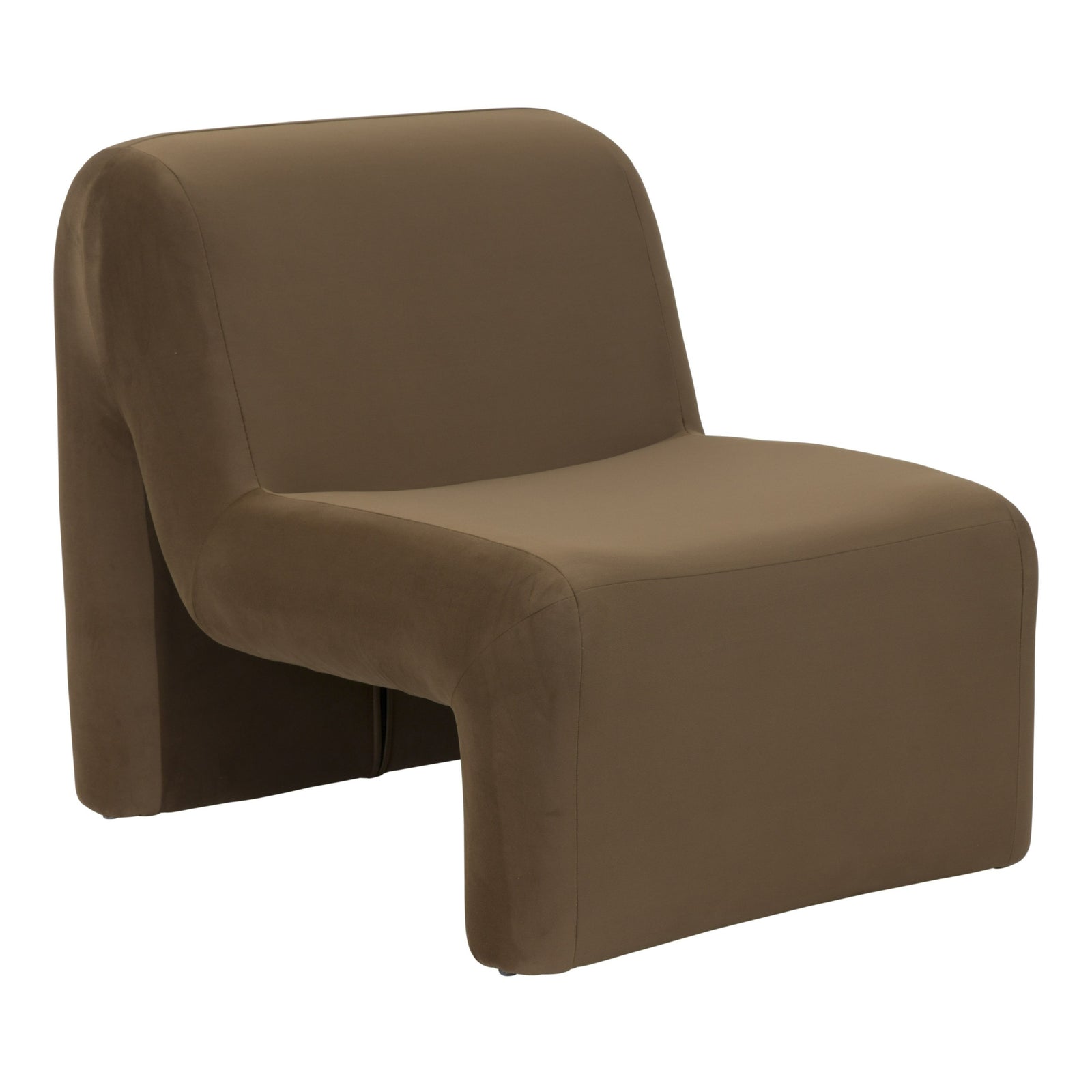 Bondi - Modern Brown Velvet Accent Chair