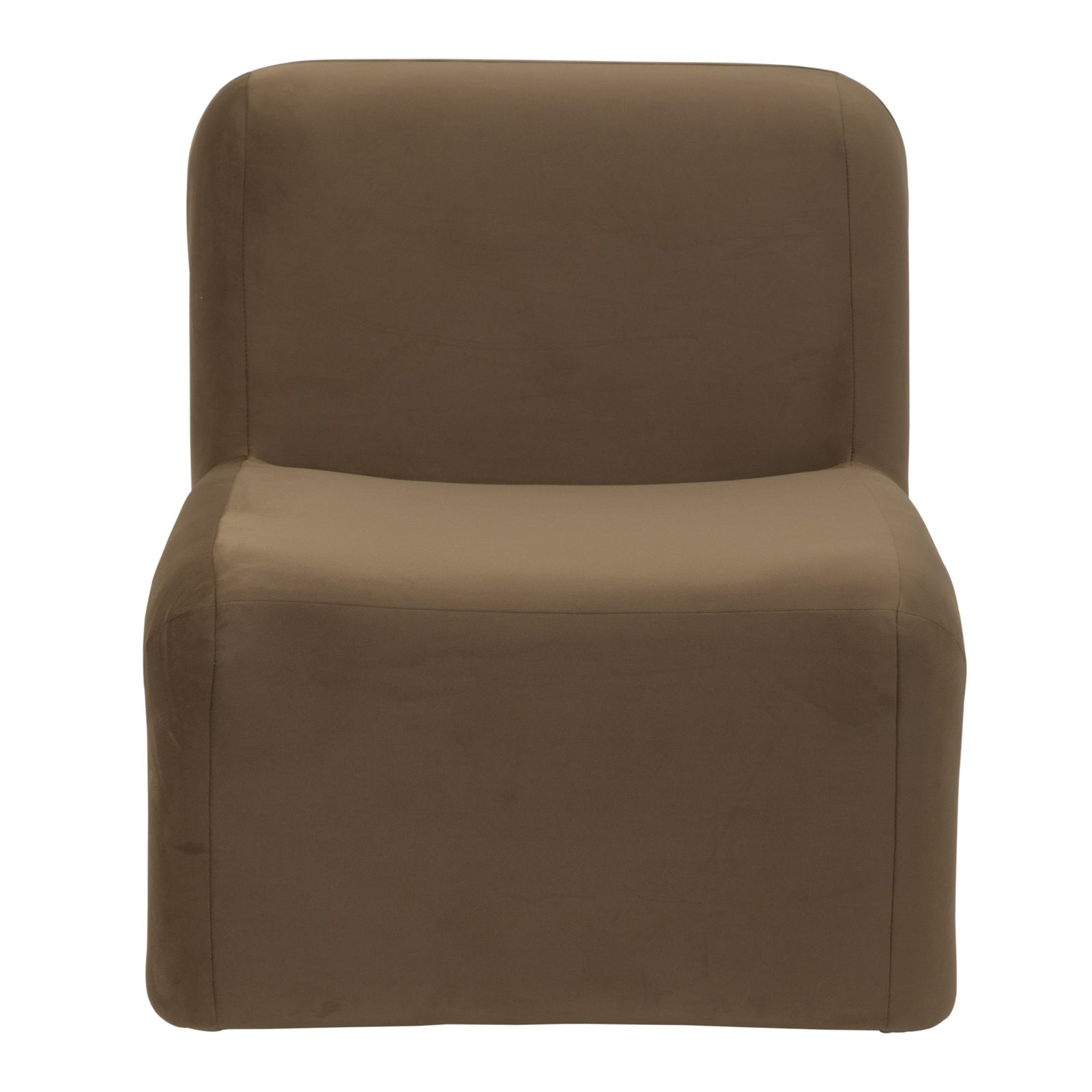 Bondi - Modern Brown Velvet Accent Chair