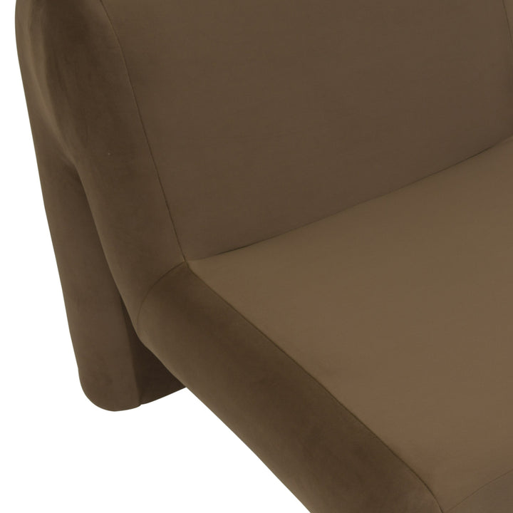Bondi - Modern Brown Velvet Accent Chair