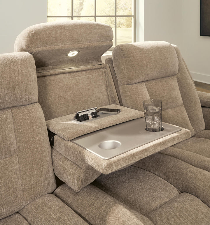 Mixed Motion Power Reclining Sofa - Brownstone (10)